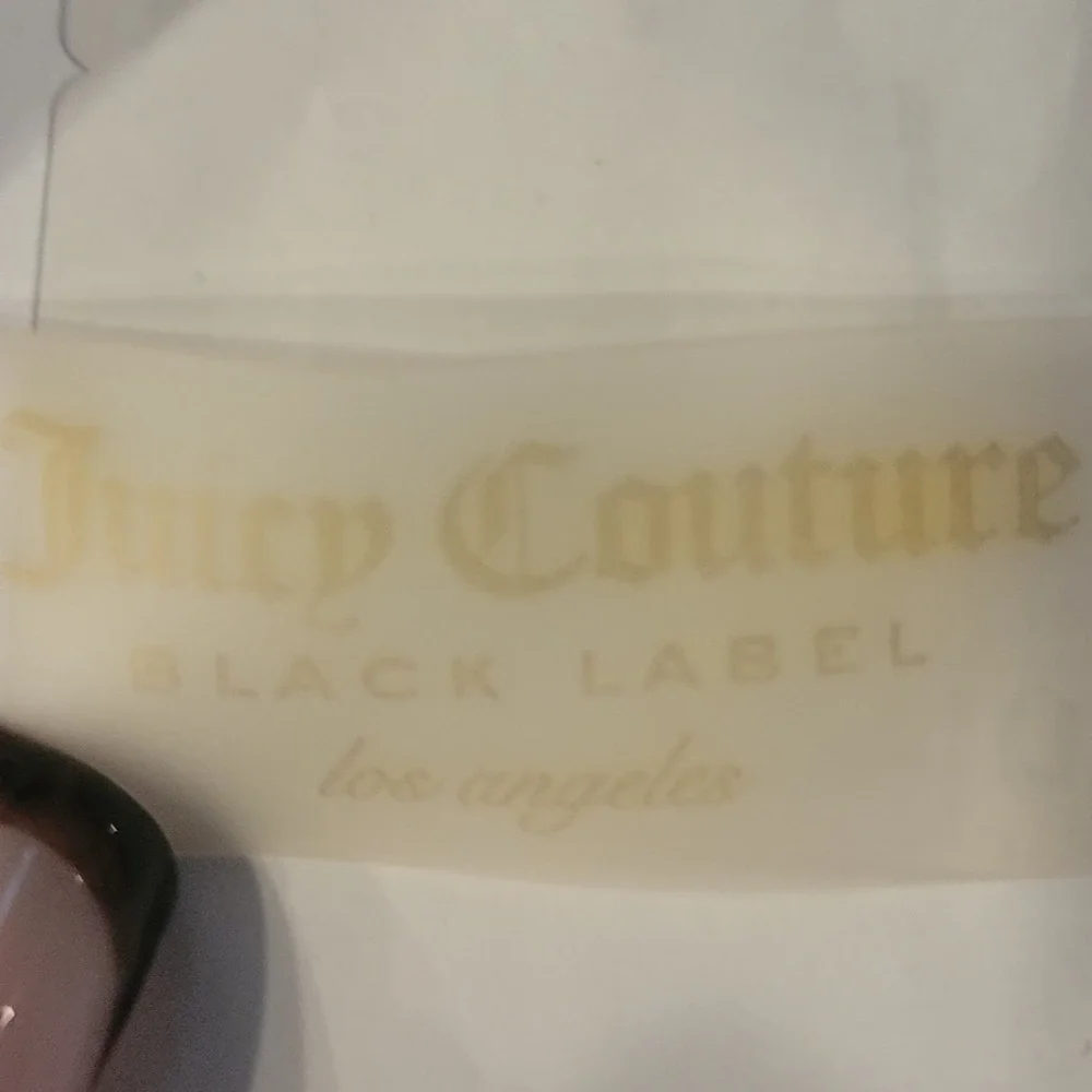 Juicy Couture Black Label Floral Rose Bikini Bottoms Side Tie Striped‎ Bows Pink